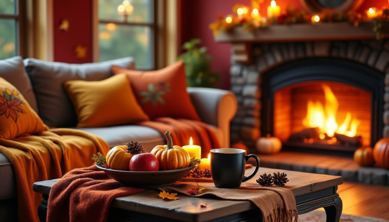 découvrez 15 astuces inspirantes pour transformer votre intérieur en un havre de chaleur et de convivialité cet automne. apportez une touche de saison à votre décoration et créez une ambiance accueillante et douillette pour vous et vos invités.