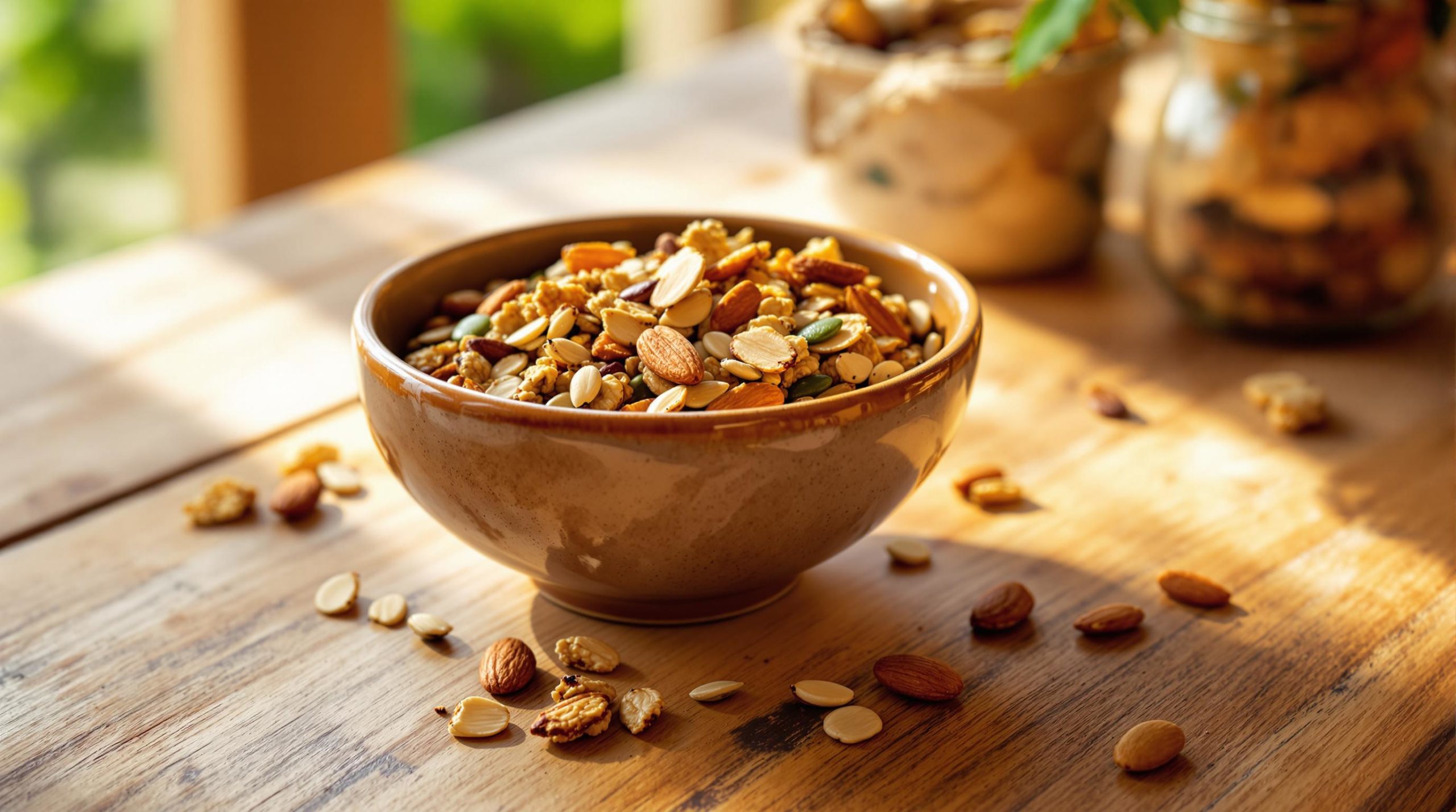 découvrez notre recette facile de granola maison délicieux, sans sucre ajouté ! profitez d'un petit déjeuner sain et savoureux, rempli de saveurs naturelles et d'ingrédients riches en nutriments. parfait pour commencer votre journée du bon pied.
