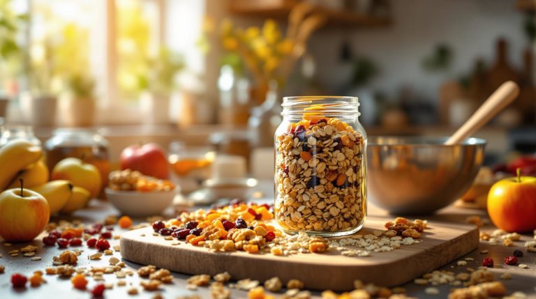 découvrez comment préparer un granola maison délicieux et sain, sans sucre ajouté. notre recette simple vous permettra de savourer un petit-déjeuner nutritif et gourmand, parfait pour bien démarrer la journée !