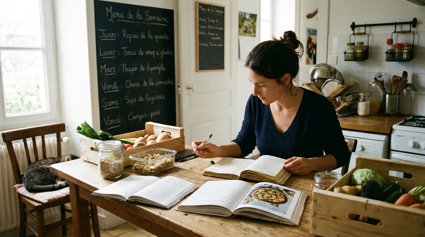 meal planning hebdomadaire en situation réelle