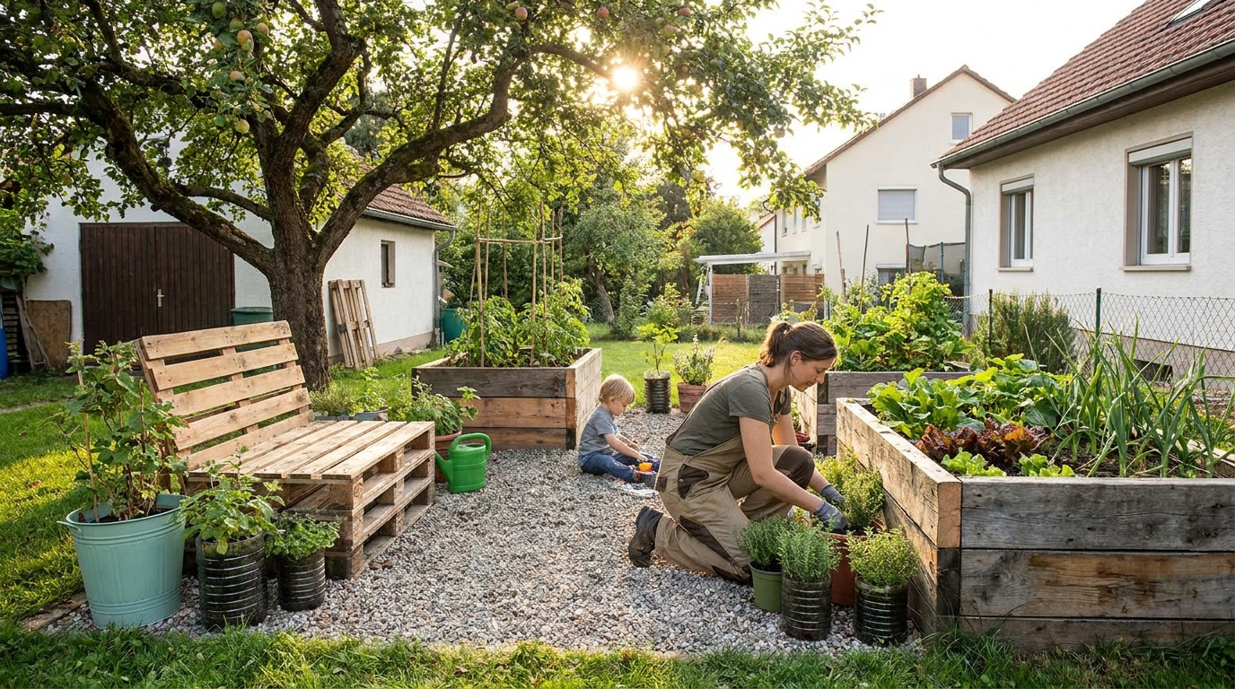aménagement jardin pas cher en situation réelle