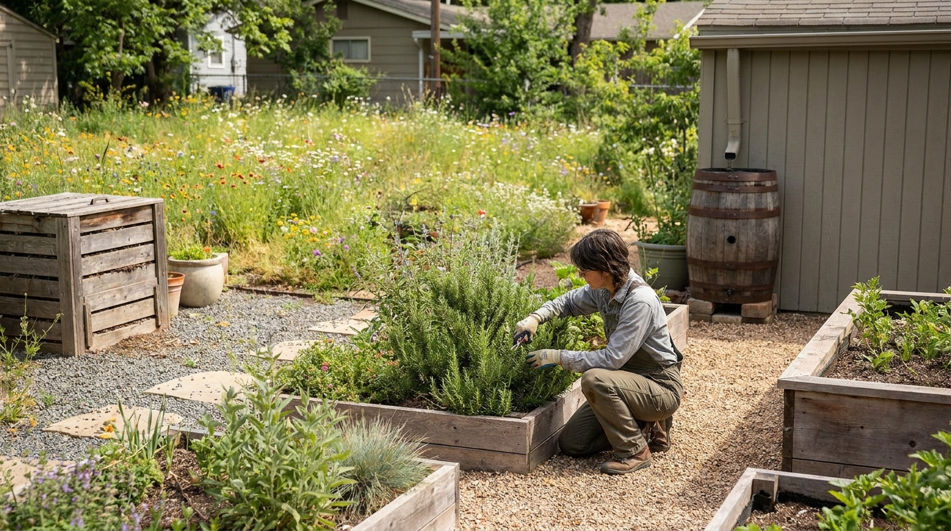 jardin économique entretien en situation réelle
